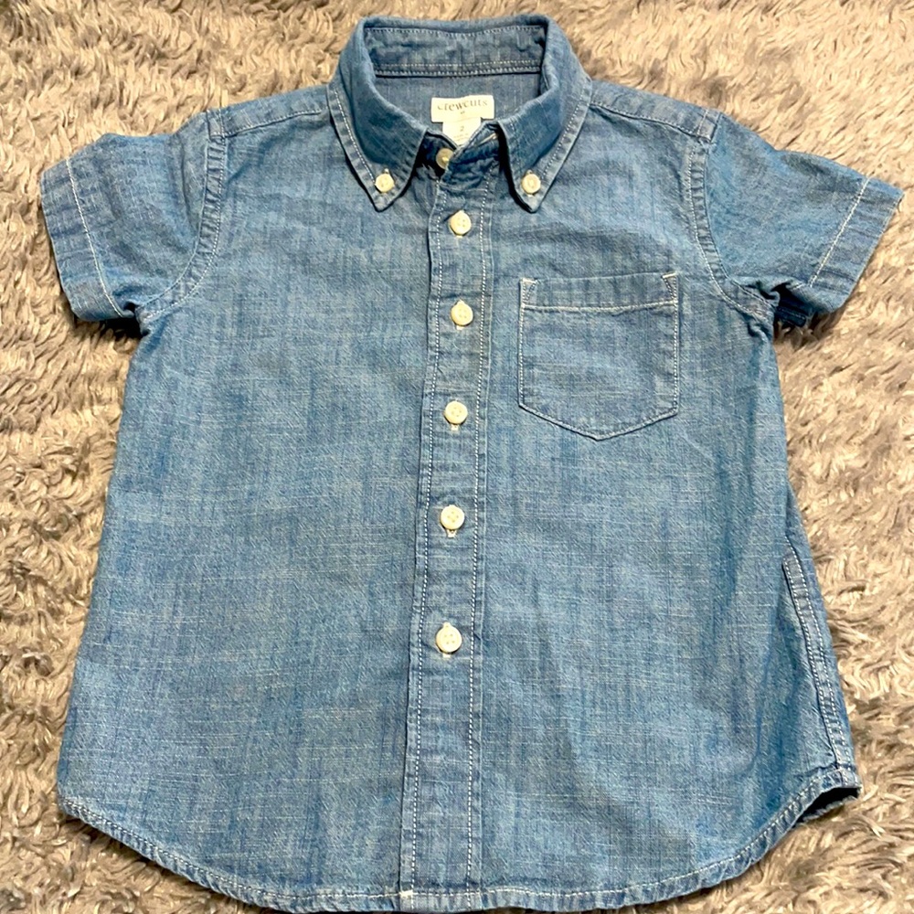 Boys short sleeve Crewcuts button up.
